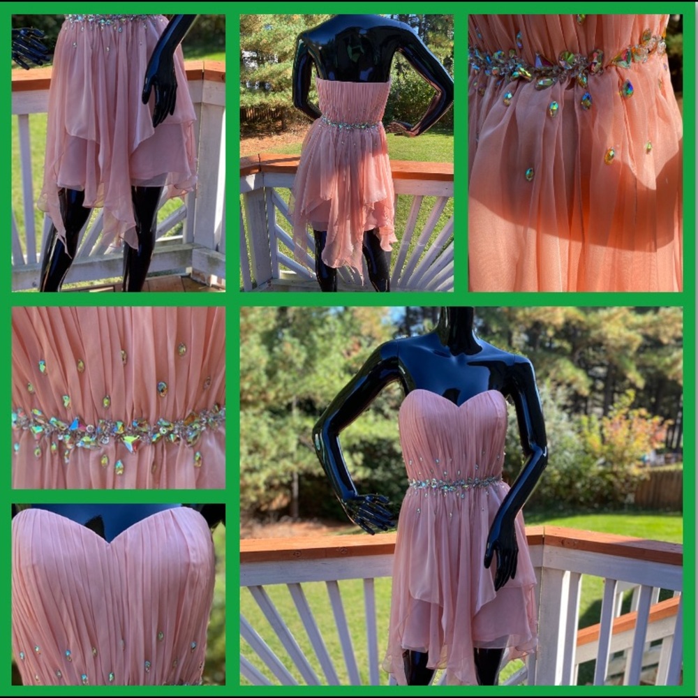 Bicici & Coty Strapless Formal Dress